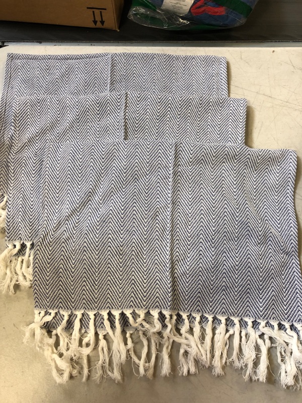 Photo 1 of 3 PCS HAND TOWELS BLUE