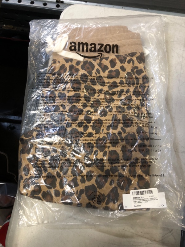 Photo 2 of Amazon Essentials Women's French Terry Fleece Jogger Sweatpant (Available in Plus Size) X-Small Leopard