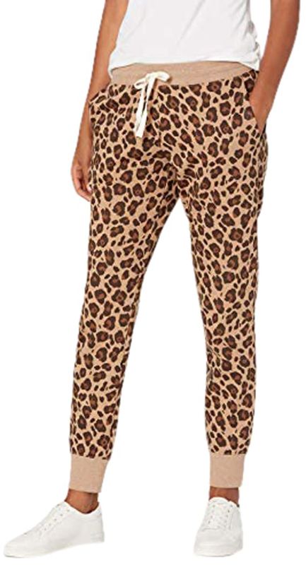 Photo 1 of Amazon Essentials Women's French Terry Fleece Jogger Sweatpant (Available in Plus Size) X-Small Leopard