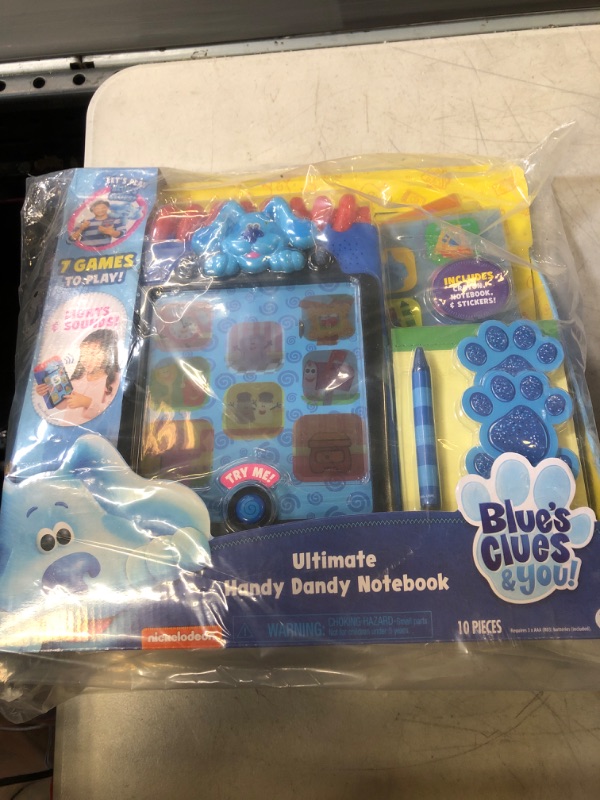 Photo 2 of Blue’s Clues & You! Ultimate Handy Dandy Notebook, Interactive Kids Toy with Lights and Sounds, Blue's Clues Game, by Just Play