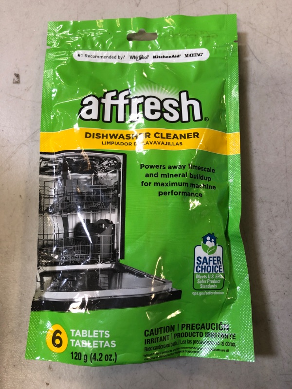 Photo 2 of Affresh Dishwasher Cleaner, Helps Remove Limescale and Odor-Causing Residue, 6 Tablets 6 Count (Pack of 1)