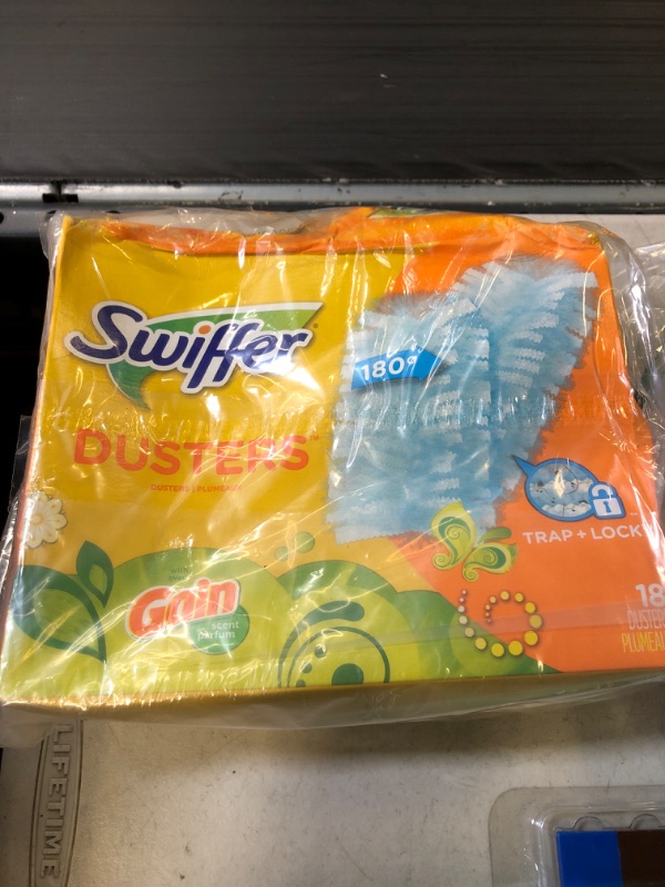Photo 1 of Swiffer 180 Dusters, Ceiling Fan Duster, Multi Surface Refills with Gain Scent, 18 Count