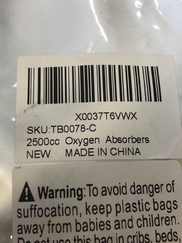 Photo 3 of 2500CC Oxygen Absorbers for Food Storage 25 Count (Individually Sealed) food grade o2 absorbers for Long Term Food Storage & Survival Oxygen Absorber Use in Mylar Bags Mason Jars Vacuum Bags
