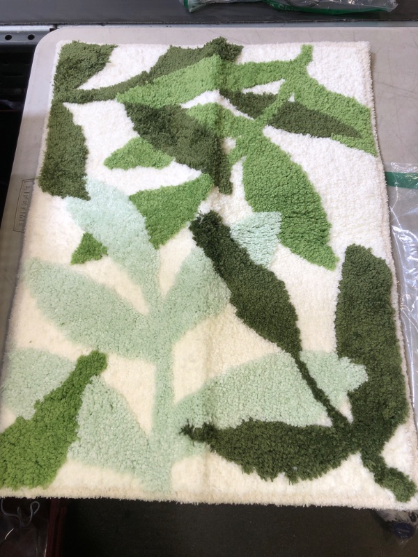 Photo 1 of 18 X 24 RUG WHITE/GREEN