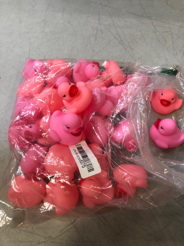 Photo 1 of 25 PCS PINK RUBBER DUCKS