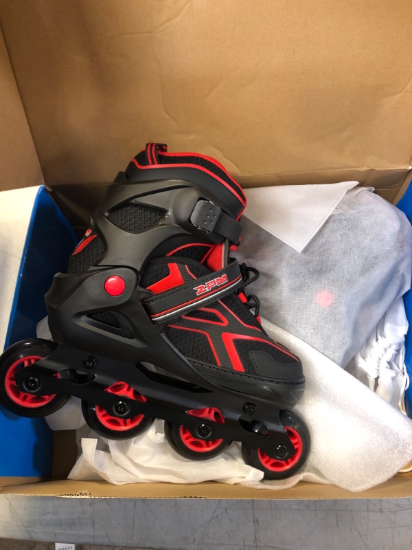 Photo 2 of 2PM SPORTS Torinx Orange/Red/Green Black Boys Adjustable Inline Skates, Fun Roller Blades for Kids, Beginner Roller Skates for Girls, Men and Ladies
4 YR - 7 YR OLD