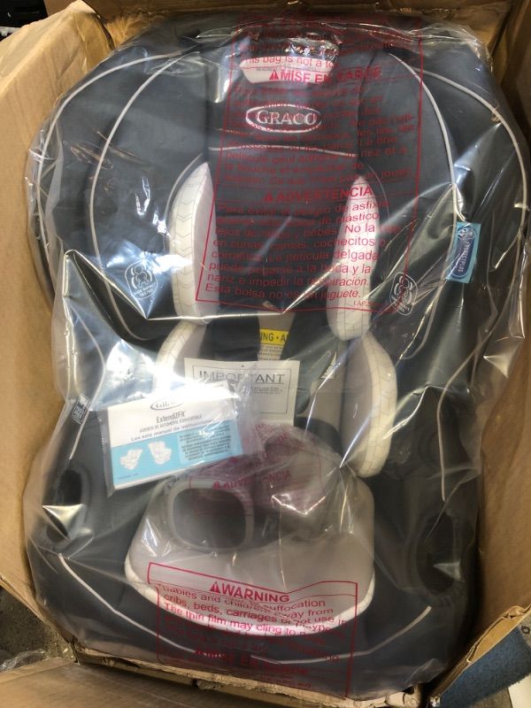 Photo 2 of Graco Extend2Fit Convertible Car Seat | Ride Rear Facing Longer with Extend2Fit, Redmond 2-in-1 Redmond----new damaged box opened for pictures