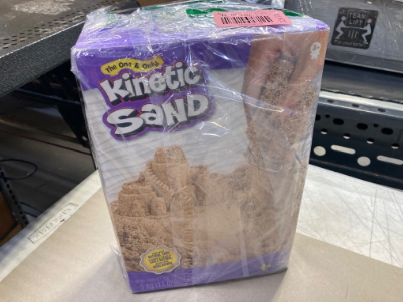 Photo 2 of Kinetic Sand, 11lbs of All-Natural Brown Sensory Toys Play Sand for Mixing, Molding and Creating 11 lb