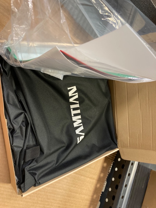 Photo 1 of SAMTIAN Upgrade 8 Backdrops Light Box, 12" Shooting Tent with 120 LED Lights Photo Studio Light Box Photography with Reflection Board & Diffuser for Small Size Product Photography 30CM-12 INCHES