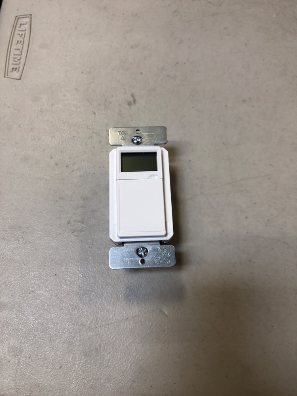 Photo 2 of TOPGREENER Digital Astronomic Timer Switch, 7-Day Programmable Sunrise Sunset, Single Pole or 3-Way, Neutral Wire Required, 120VAC, UL Listed, TGT01-H, White Old Version White
