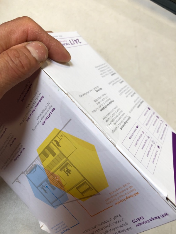 Photo 2 of NETGEAR Wi-Fi Range Extender EX6120 - Coverage Up to 1500 Sq Ft and 25 Devices with AC1200 Dual Band Wireless Signal Booster & Repeater (Up to 1200Mbps Speed), and Compact Wall Plug Design WiFi Extender AC1200       FACTORY SEALED