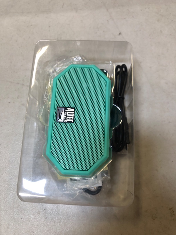 Photo 1 of Altec Lansing Mini H2O - Waterproof Bluetooth Speaker, IP67 Certified & Floats in Water, Compact & Portable Speaker for Hiking, Camping, Pool, and Beach Mint Speaker