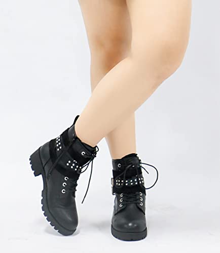 Photo 1 of  Womens' 916 | Ankle Boots | Combat Boots | Lace-up Booties with Inside Zipper
SIZE 11.5