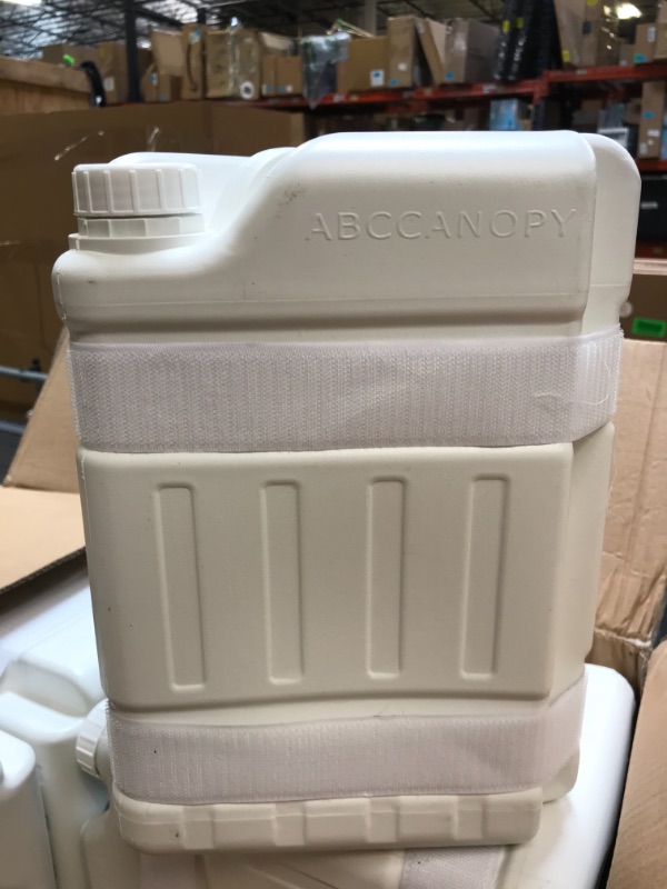 Photo 1 of ABCCANOPY Heavy Duty Water Canopy Weights, 4Pack, 115LB white 115lb