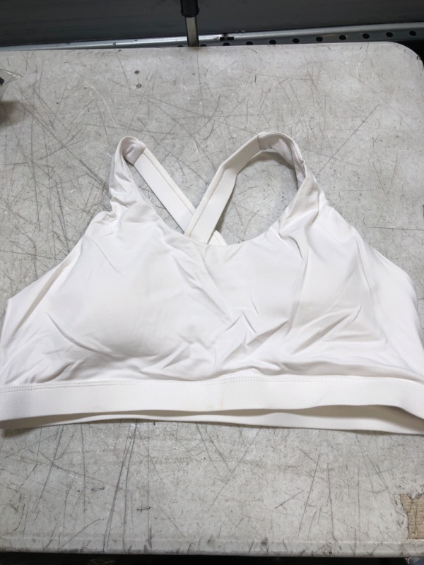 Photo 1 of 2XL -- SPORTS BRA - WHITE 