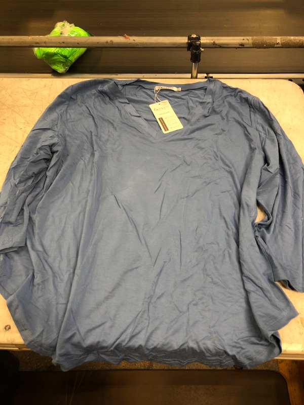 Photo 1 of 2XL -- LONG SLEEVE SHIRT - BLUE 