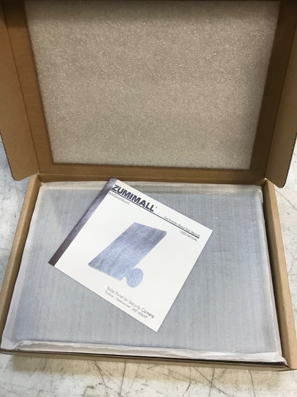 Photo 1 of Solar Panel for Wireless Camera ZUMIMALL F5/X1/X2, IP66 Waterproof Solar Panel with 10ft Charge Cable, Suitable for All Security Camera with Micro USB Port