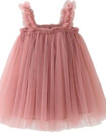 Photo 1 of 12 MONTHS BGFKS Layered Tulle Tutu Dress for Toddler Girls,Baby Girl Rainbow Tutu Princess Skirt. Dusty Rose 12 Months