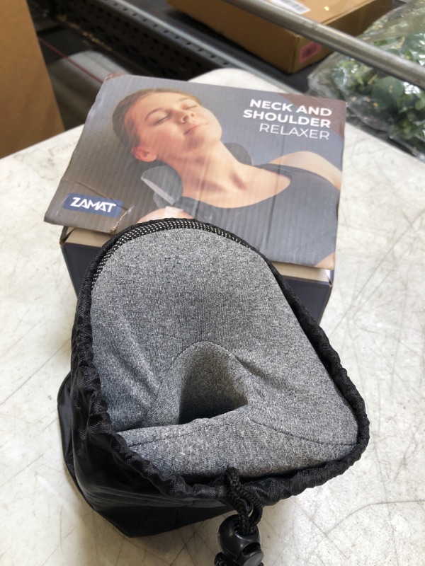 Photo 2 of ZAMAT Neck and Shoulder Relaxer with Magnetic Therapy Pillowcase, Neck Stretcher Chiropractic Pillows for Pain Relief, Cervical Traction Device for Relieve TMJ Headache Muscle Tension Spine Alignment Grey