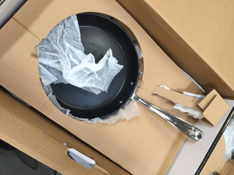 Photo 1 of All-Clad HA1 Hard Anodized Nonstick 2 Piece Fry Pan Set 10, 12 Inch Induction Pots and Pans, Cookware Black 2-Piece 10-Inch and 12-Inch