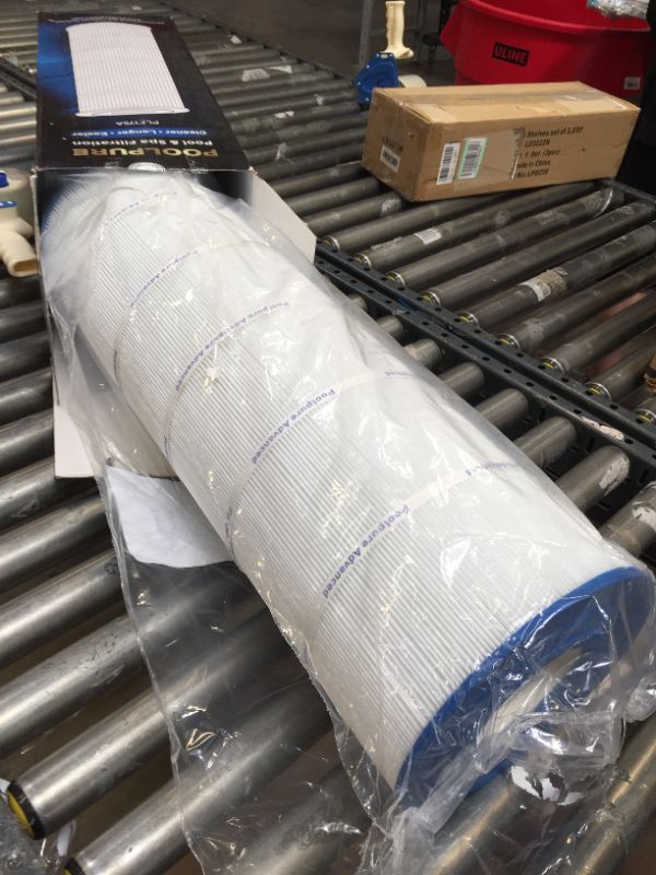 Photo 3 of POOLPURE PLF175A Pool Filter Replaces Hayward C1750, CX1750RE, PA175, Unicel C-8417, Filbur FC-1294, Sta-Rite PXC175, Waterway PCCF-175, 817-0175P, L x OD: 28 3/16" x8 15/16", 175 sq.ft Cartridge - PLASTIC WRAP OPENED 