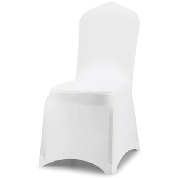 Photo 1 of 2 PC White - Stretch Banquet Spandex Chair Cover