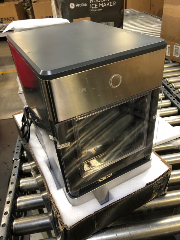 Photo 3 of GE Profile Opal | Countertop Nugget Ice Maker with Side Tank | Portable Ice Machine Makes up to 24 lbs. of Ice Per Day | Stainless Steel Finish Ice Maker + Side Tank No Bluetooth