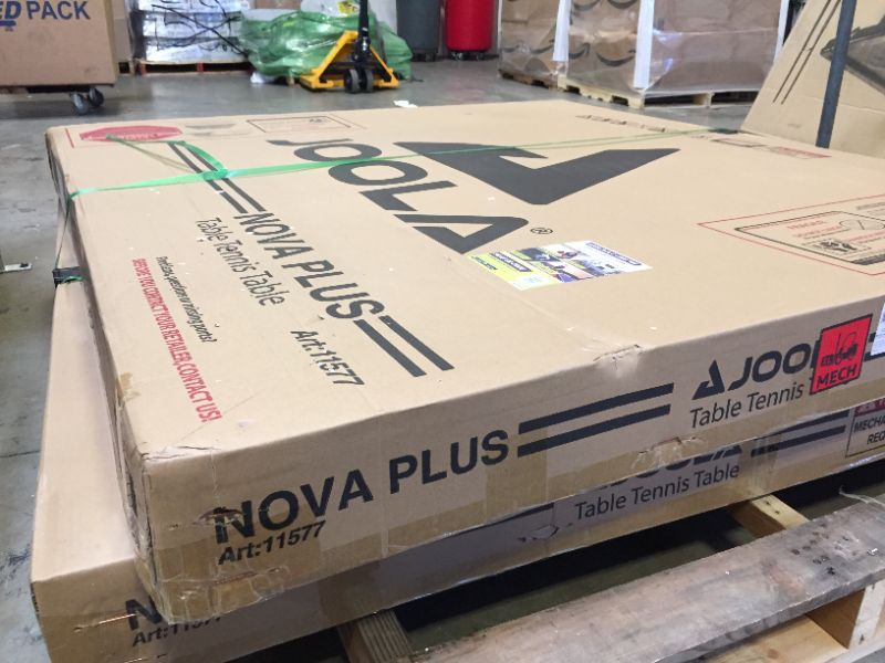 Photo 1 of JOOLA NOVA - Outdoor Table Tennis Table with Waterproof Net Set - Quick Assembly - All Weather Aluminum Composite Outdoor Ping Pong Table - Tournament Quality - Indoor & Outdoor Compatible NOVA Pro Plus Outdoor Table Tennis Table