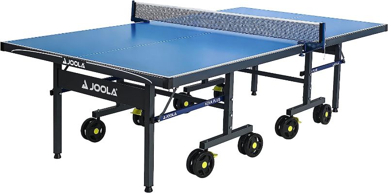 Photo 1 of JOOLA NOVA - Outdoor Table Tennis Table with Waterproof Net Set - Quick Assembly - All Weather Aluminum Composite Outdoor Ping Pong Table - Tournament Quality - Indoor & Outdoor Compatible NOVA Pro Plus Outdoor Table Tennis Table