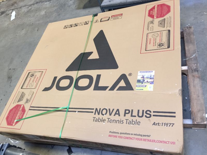 Photo 1 of JOOLA NOVA - Outdoor Table Tennis Table with Waterproof Net Set - Quick Assembly - All Weather Aluminum Composite Outdoor Ping Pong Table - Tournament Quality - Indoor & Outdoor Compatible NOVA Pro Plus Outdoor Table Tennis Table