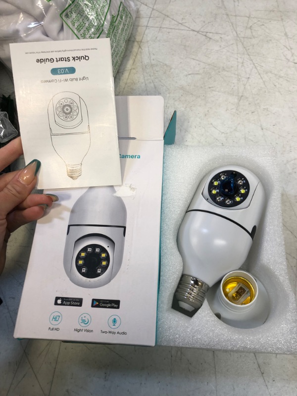 Photo 1 of wifi light bulb camera