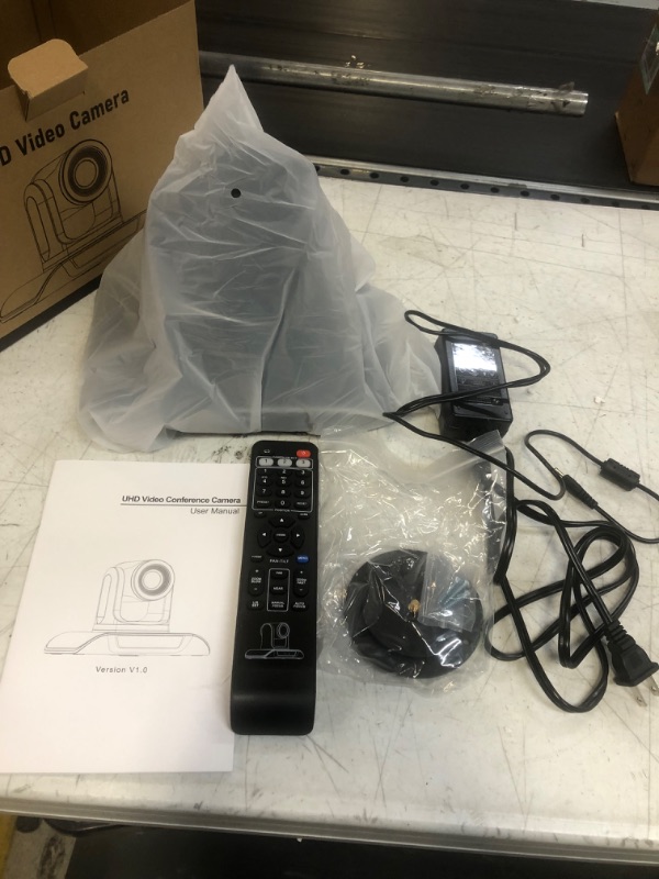 Photo 1 of TONGVEO 4K PTZ Webcam with AI-Powered Auto-Tracking, 4K PTZ Camera with 5X Digital Zoom USB 124-Degree Wide-Angle for Video Conference Skype/Teams/Zoom Meeting Live Streaming