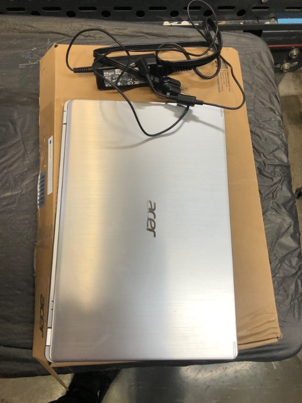 Photo 2 of Acer Aspire 5 Slim Laptop, 15.6 inches Full HD IPS Display, AMD Ryzen 3 3200U, Vega 3 Graphics, 4GB DDR4, 128GB SSD, Backlit Keyboard, Windows 10 in S Mode, A515-43-R19L, Silver R3 3200U Notebook Only