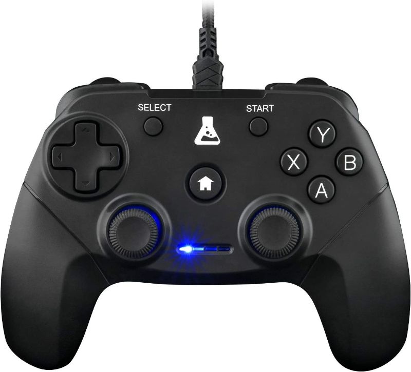 Photo 1 of G-LAB K-Pad Thorium USB Wired PC & PS3 Gaming Controller with Built-In Vibrations, Gamepad Game Controller Wired Game Controller for Windows Xp-7-8-10, PS3, Android (Black)
