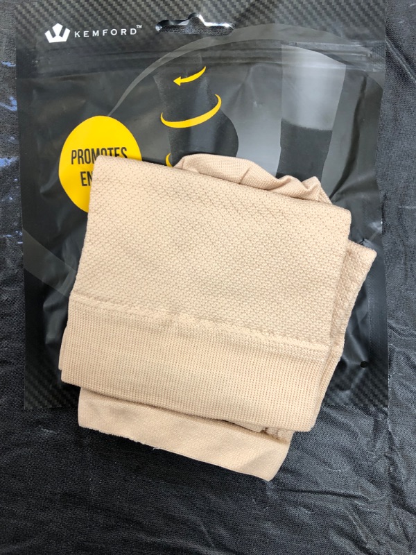Photo 1 of Ankle Compression Sleeve - 20-30mmhg Open Toe ?ompression Socks for Swelling, Plantar Fasciitis, Sprain, Neuropathy - Nano Brace for Women and Men Beige Medium