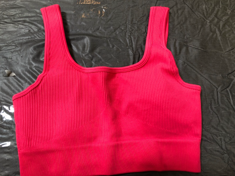 Photo 2 of Workout Outfits for Women Seamless Sports Bra Exercise Coral Small
