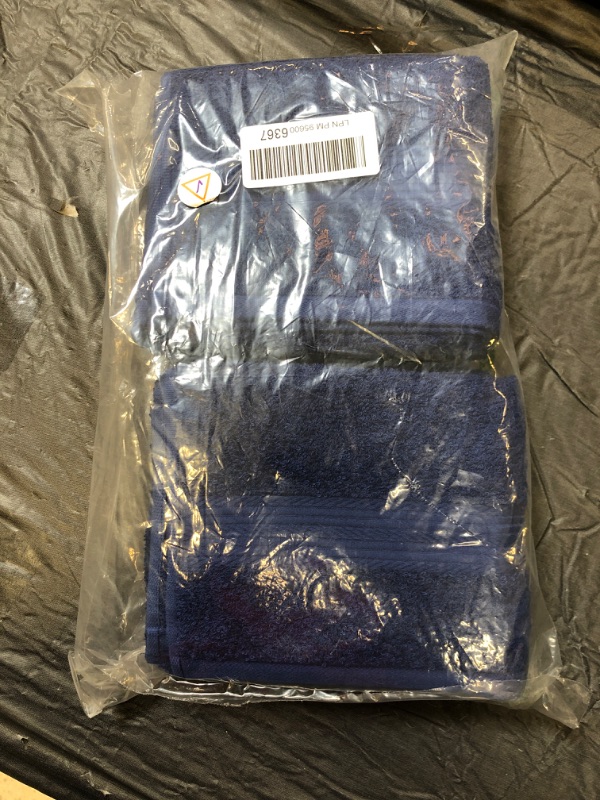 Photo 1 of 6 PACK NAVY BLUE HAND TOWELS 