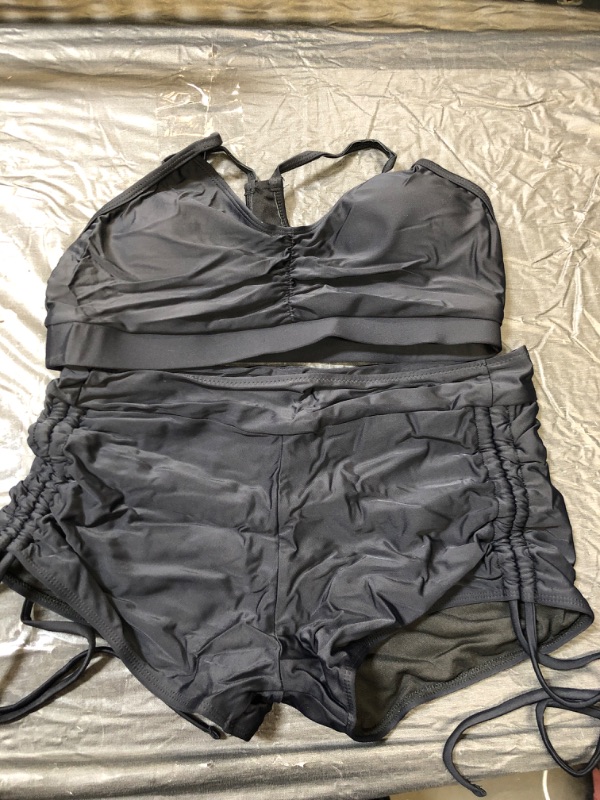 Photo 1 of 2 PIECE BLACK SWIMSUIT SIZE M