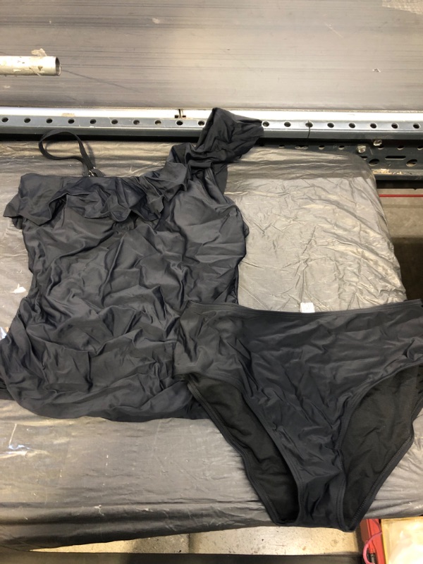 Photo 1 of 2PCS Tankini Swimsuit Black XL