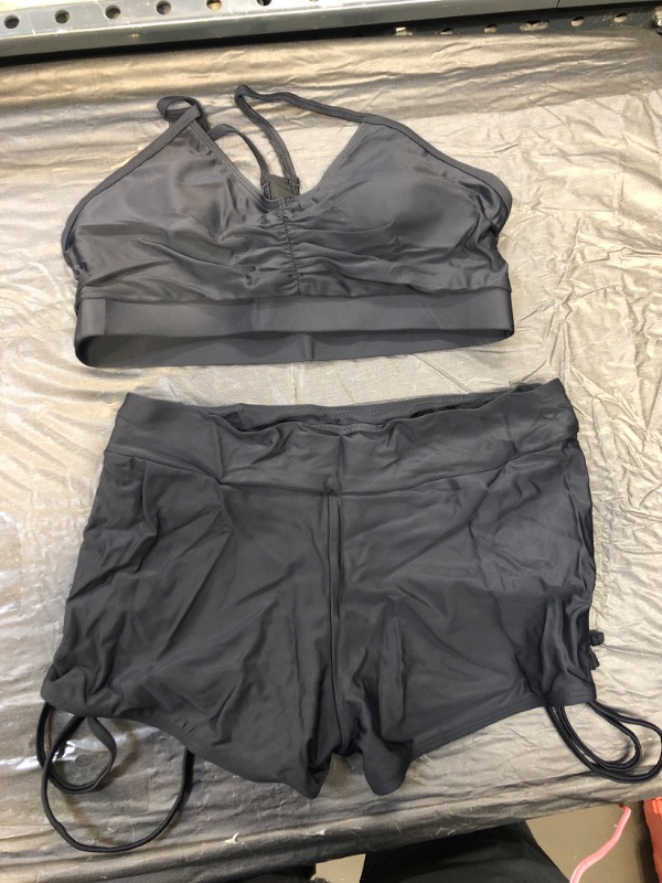 Photo 1 of Black 2PCS Swimsuit Set M 