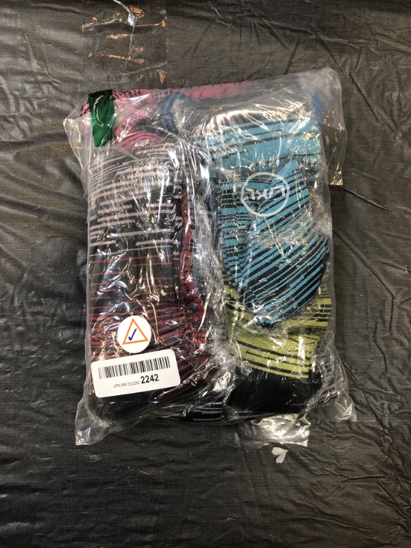 Photo 2 of 6 Pairs Multi Colored Crew Socks L/XL