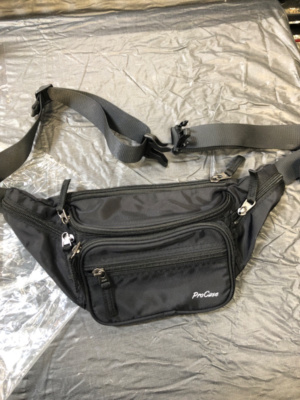 Photo 1 of Black Fanny Pack Multiple Pockets 