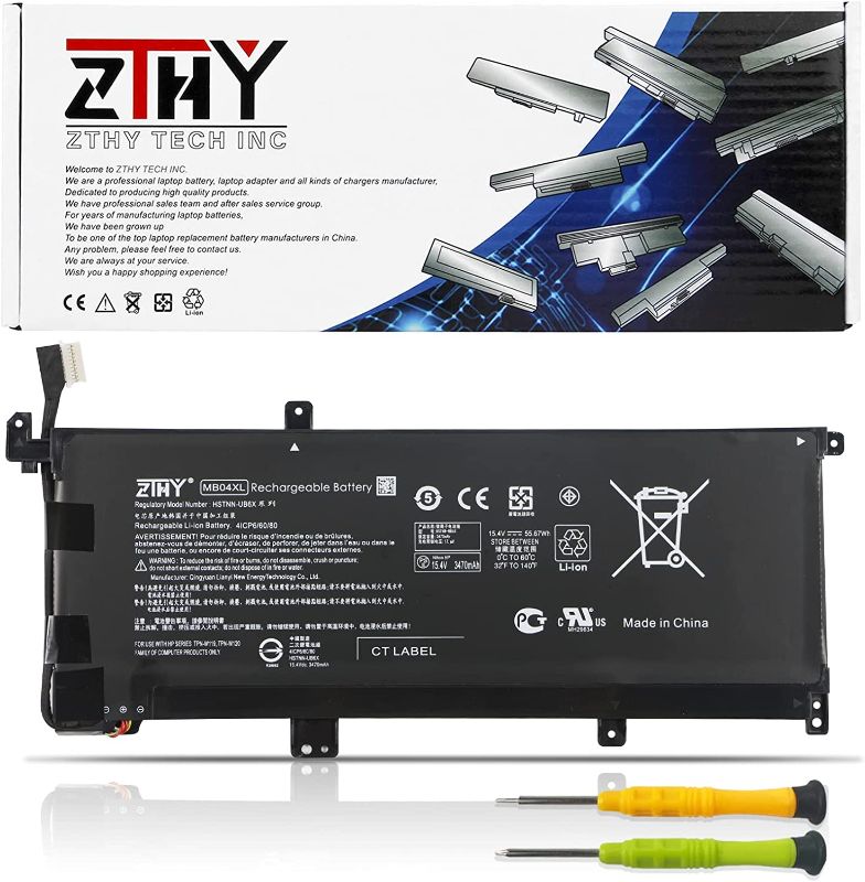 Photo 1 of MB04XL Battery Replacement for HP Envy X360 Convertible M6-AQ000 M6-AQ105DX M6-AQ003DX M6-AQ103DX M6-AR004DX M6-AQ105DX 15-AQ 15-AQ005NA AQ101NG AQ015NR AQ273CL AQ173CL 15t-AQ200 843538-541 844204-850
