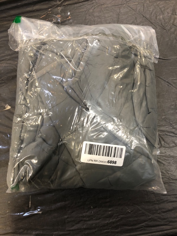 Photo 2 of Amazon Essentials Men's Lightweight Water-Resistant Packable Hooded Puffer Jacket Medium Grey