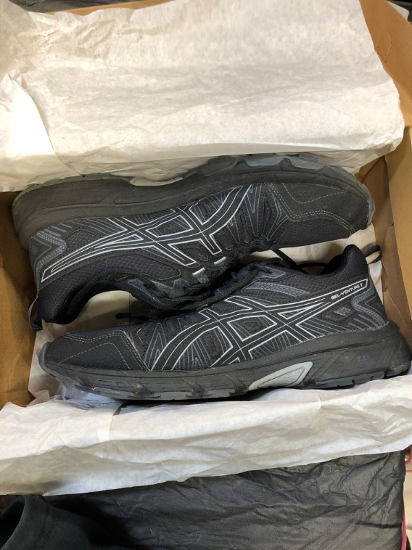 Photo 2 of ASICS Men's Gel-Venture 8 Running Shoes 11.5 Black/Black