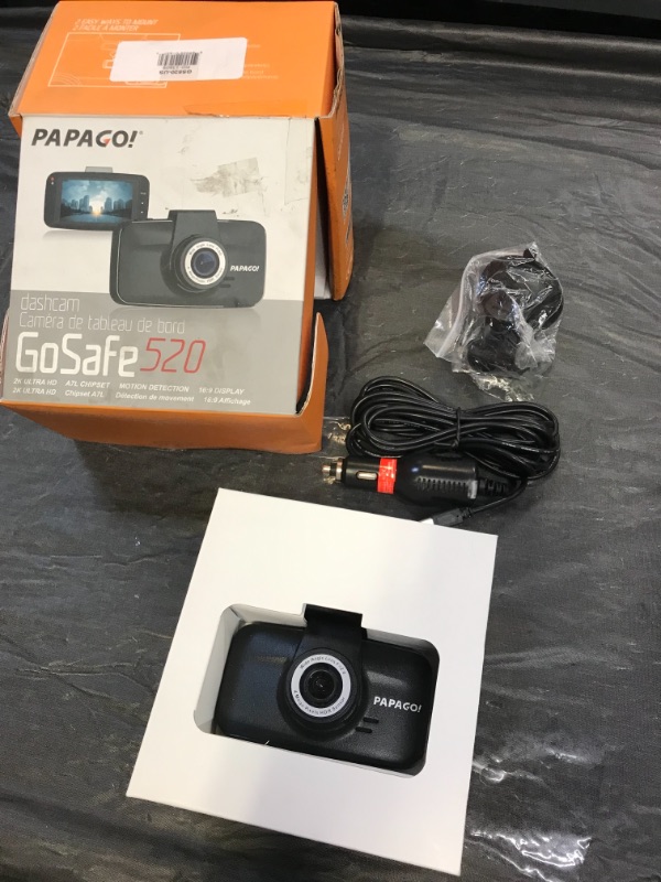 Photo 2 of Papago! GoSafe 520 Digital Camcorder, 3" LCD Screen, CMOS, Full HD, Black