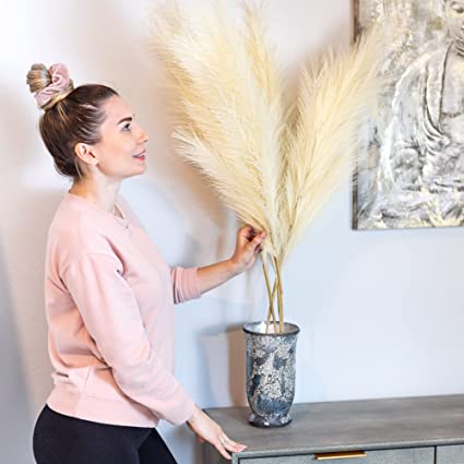 Photo 1 of Tall Pampas Grass for Floor Vase (3 Pcs) 