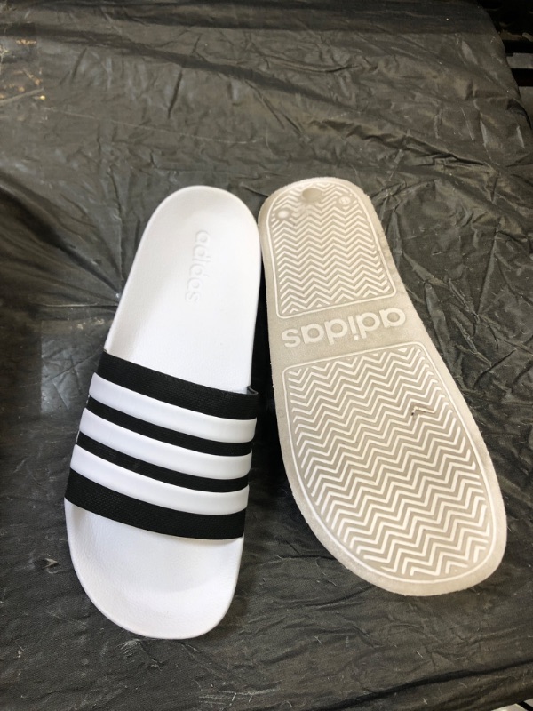 Photo 2 of adidas Men's Adilette Shower Slide Core Black/White/White 11