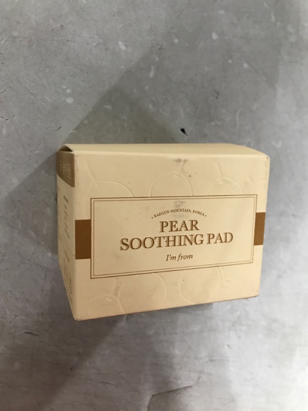 Photo 2 of [I'm from] Pear Soothing Pad 60 sheets, 75% Wild Pear Extract for Cooling, Calming and Hydration, Facial Daily Toner Pad Soaked for Sensitive Skin, Vegan, Unbleached,100% Biodegradable in 20 days
