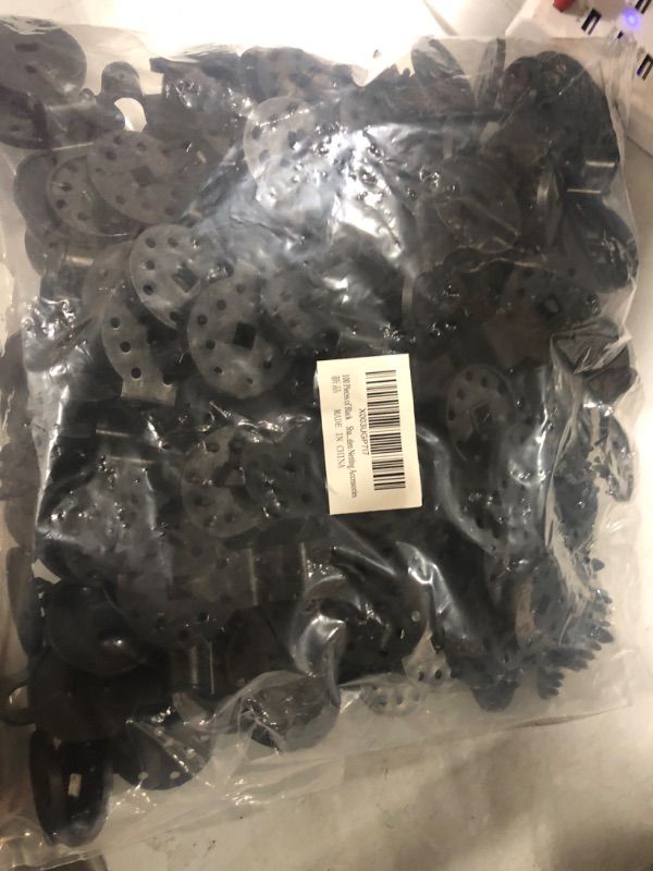Photo 1 of 100 Pieces of Black Shade Cloth Clips, Sunshade Netting Fixing Clips, Reusable Sunshade Cloth Clips,Round Plastic Sunshade Clips, Anti-Bird Netting, Sunshade Net and Garden Netting Accessories